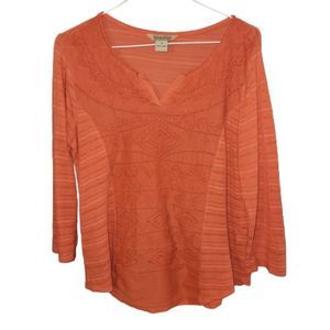 Lucky Brand orange blouse